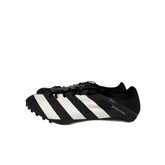 NEW! Men's Adidas Spikes Sprintstar Track & Field GY92221 Black White  Size 13 - Picture 2 of 11